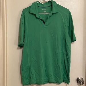 Tommy Bahama Polo Shirt Men's Large Green Short Sleeve‎ Relax fit business party